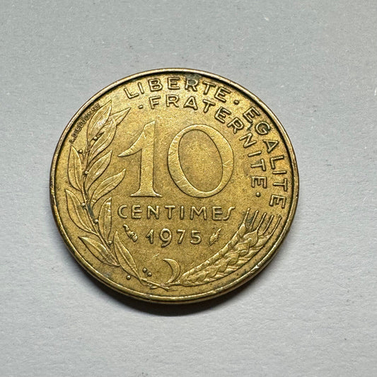 France 1975 10 Centimes - Beautiful Coin - #A-003