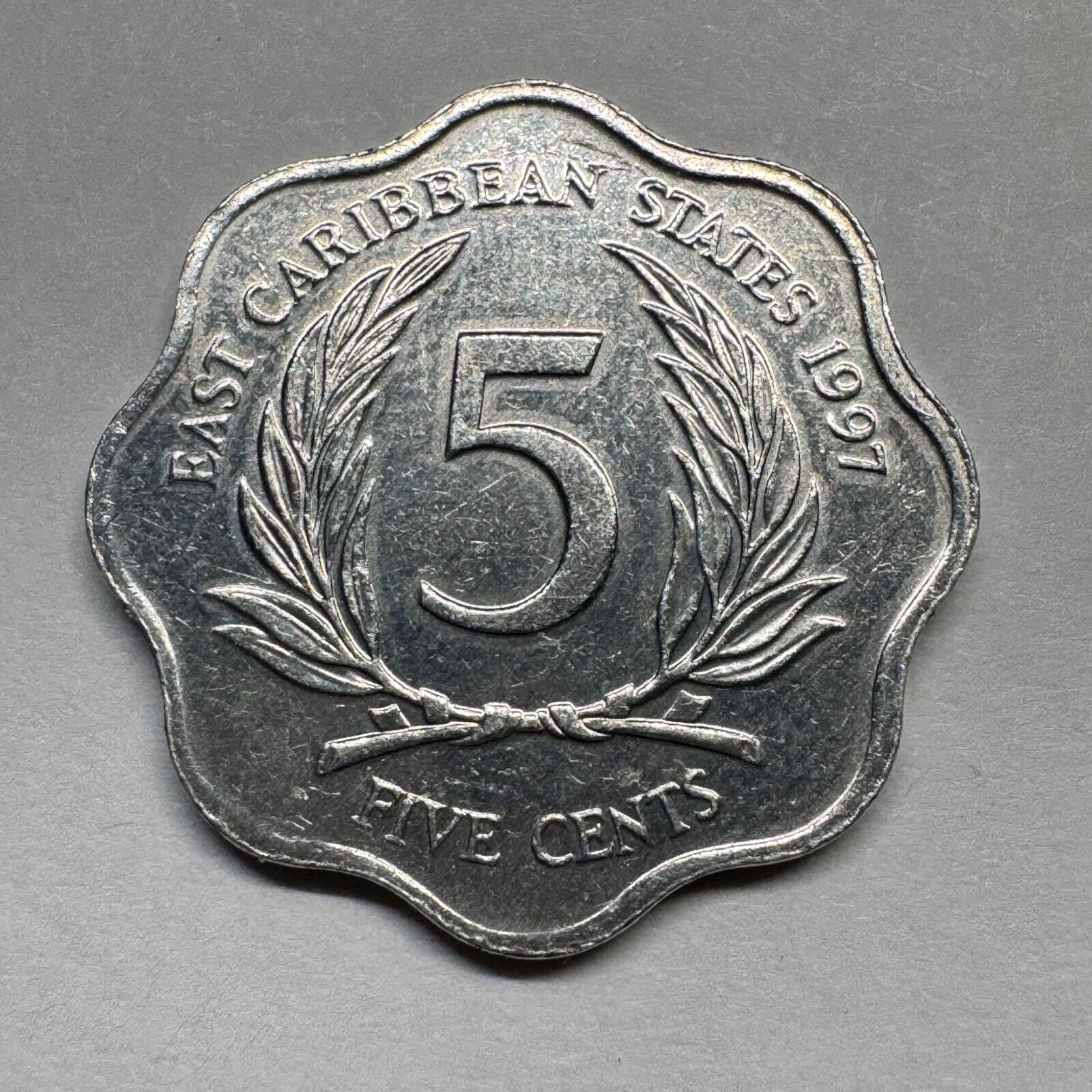 1997 East Caribbean States 5 Cents - Beautiful Coin - #B-013