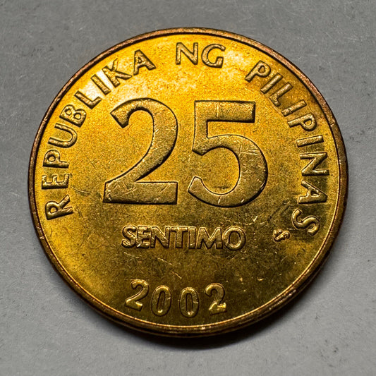 2002 Philippines 25 Sentimo - Beautiful Coin - #A-014