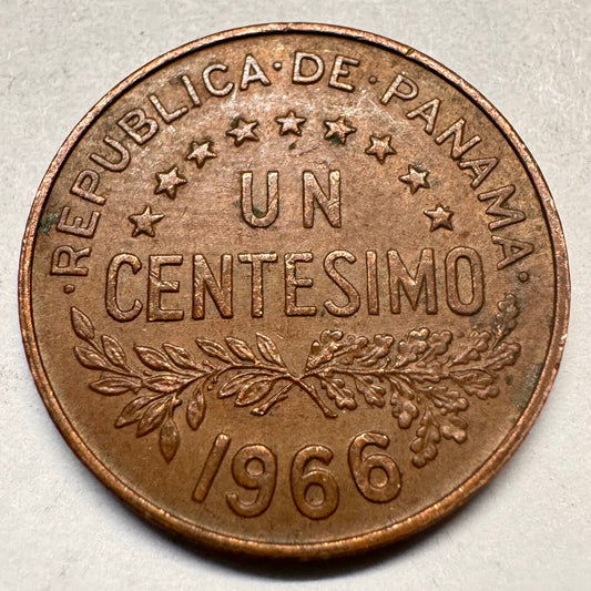 1966 Panama 1 Centesimo - Beautiful Coin - #A-058