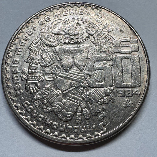 1984 Mexico 50 Pesos - Beautiful Coin - #A-075