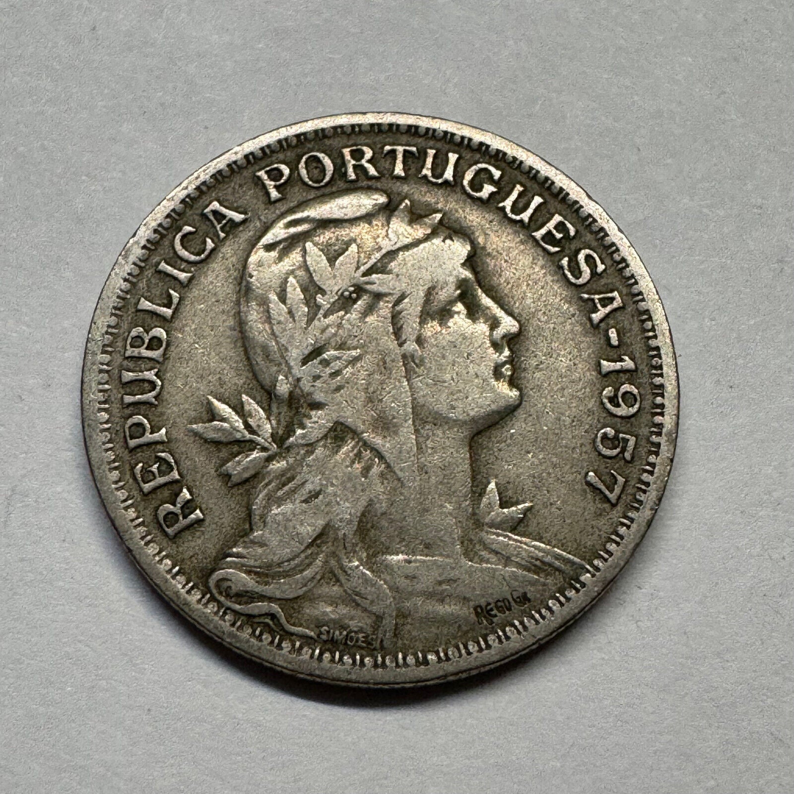 1957 Portugal 50 Centavos - Beautiful Coin - #B-004