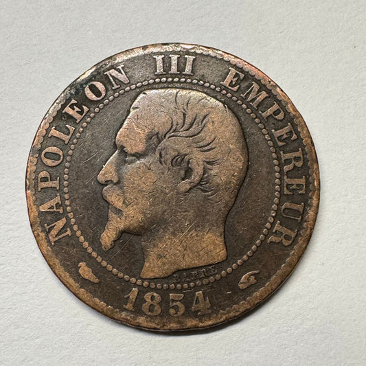 1854 France 5 Centimes - Beautiful Coin - Lot #B-044