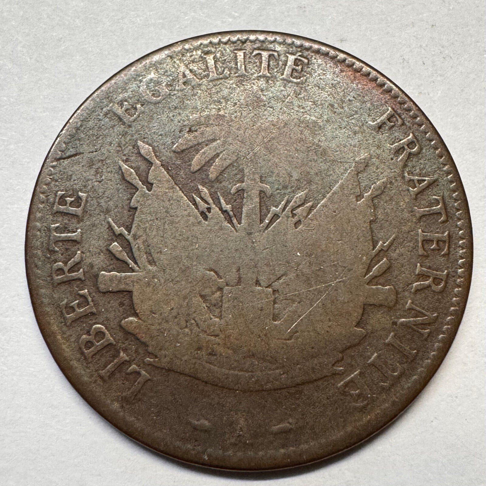 1894 Haiti 2 Cents - Lower Details - Beautiful Coin - #A-036