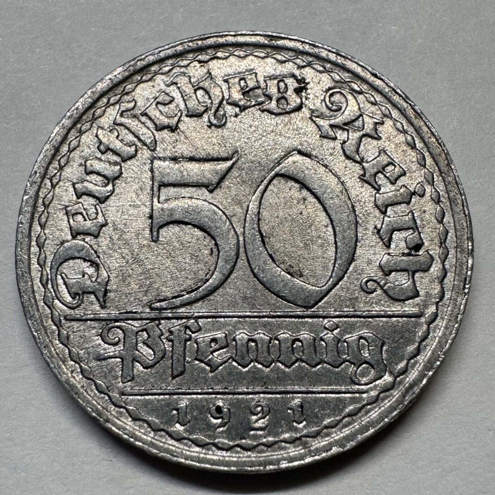 1921 Germany 50 Pfennig - Beautiful Coin - #A-087