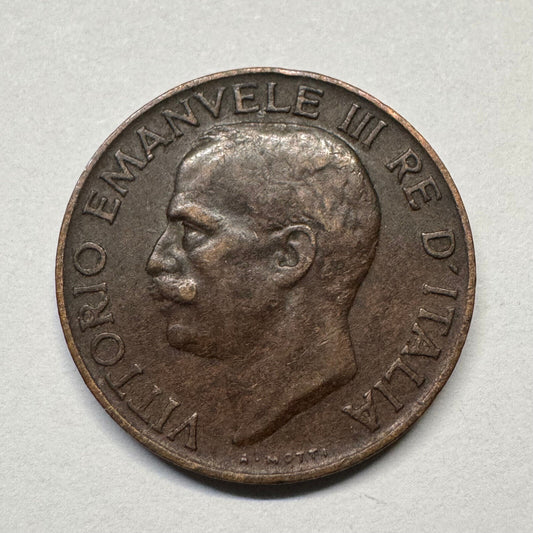 1929 Italy 5 Centesimi - Beautiful Coin - #B-060