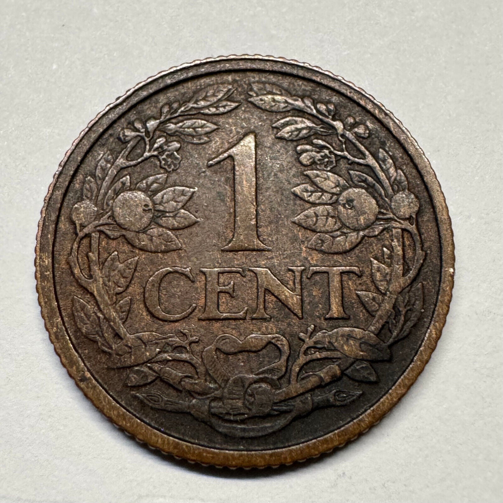 1917 Netherlands 1 Cent - Beautiful Coin - #B-051