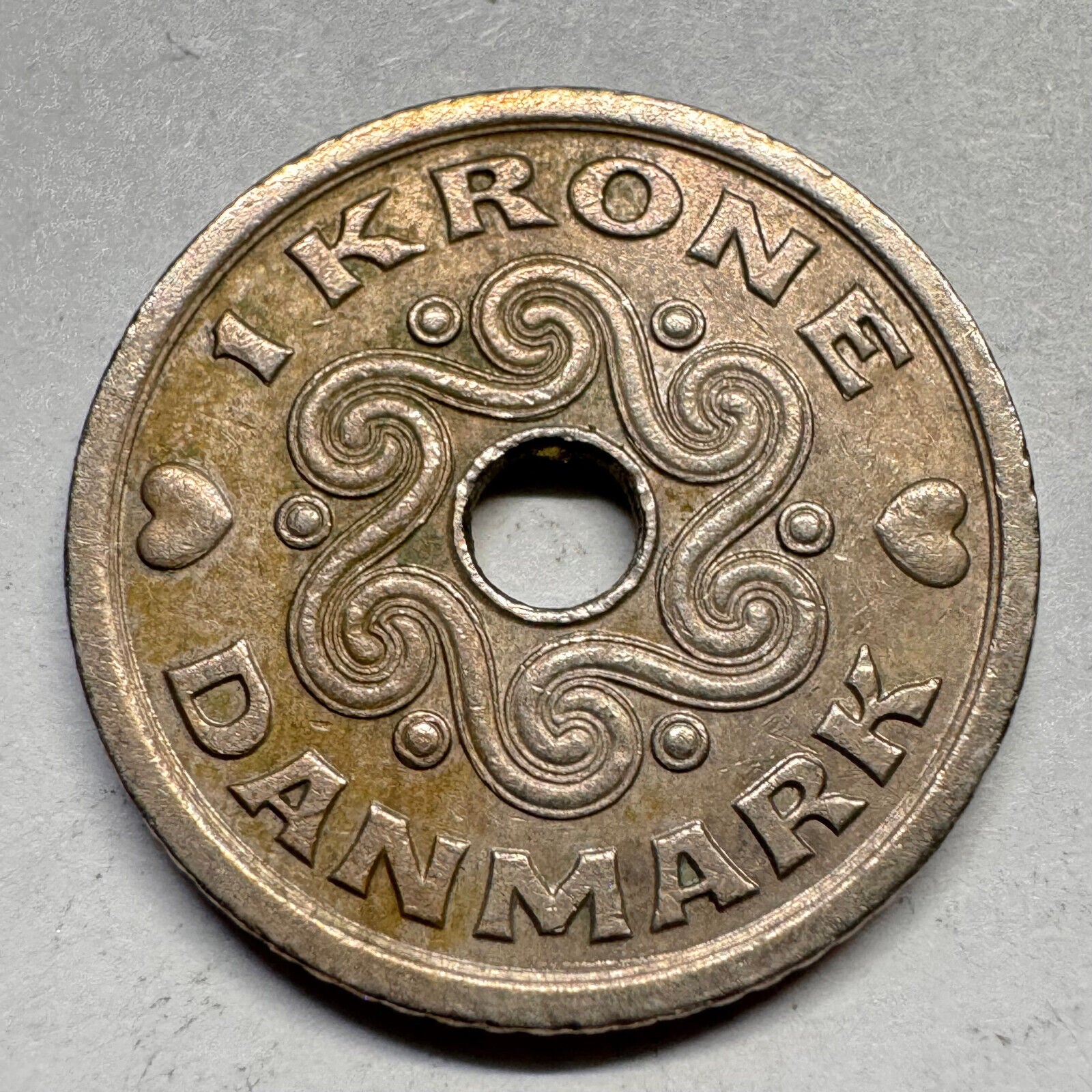 1992 Denmark 1 Krone - Beautiful Coin - #A-054