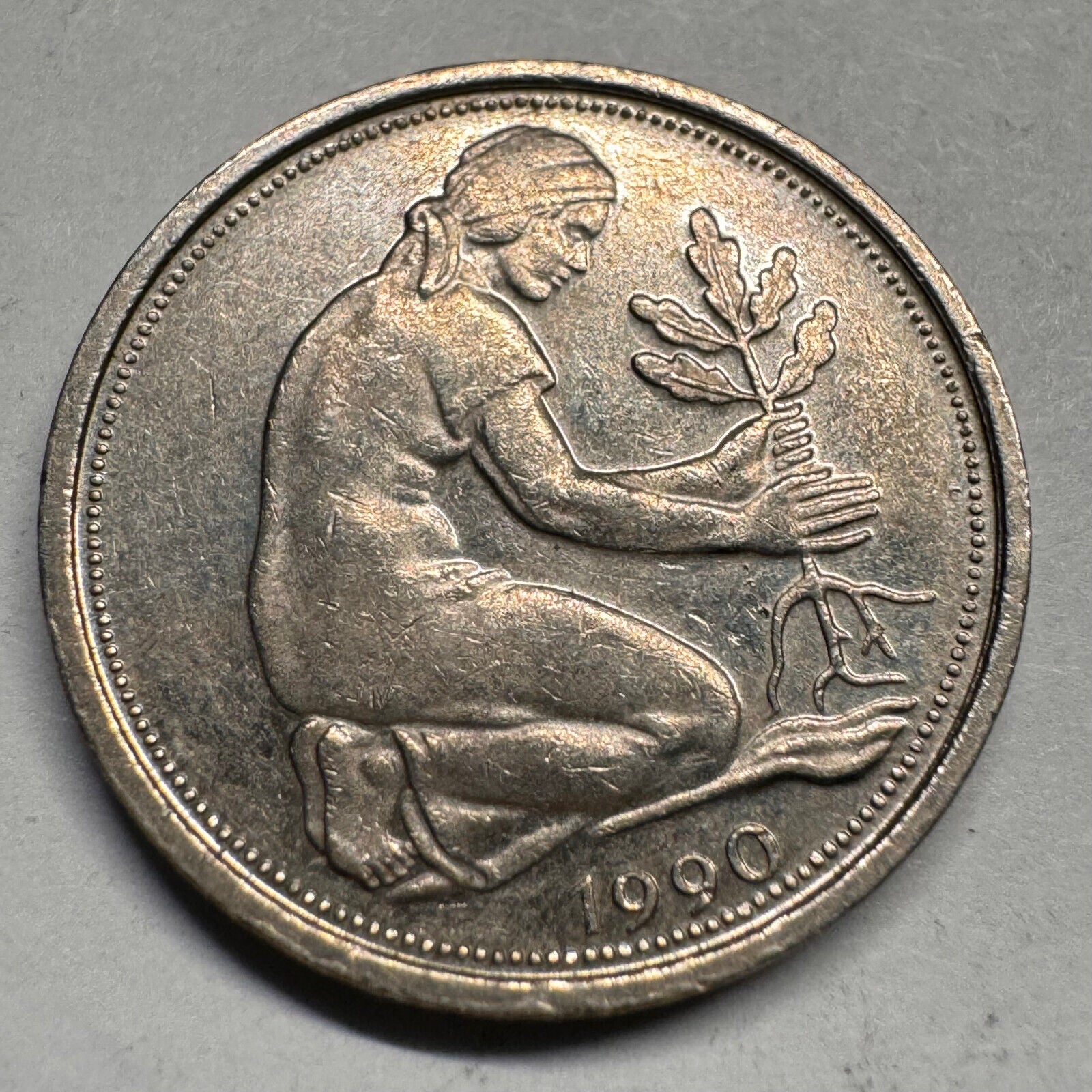 1990 Germany 50 Pfennig - A - Beautiful Coin - #A-049