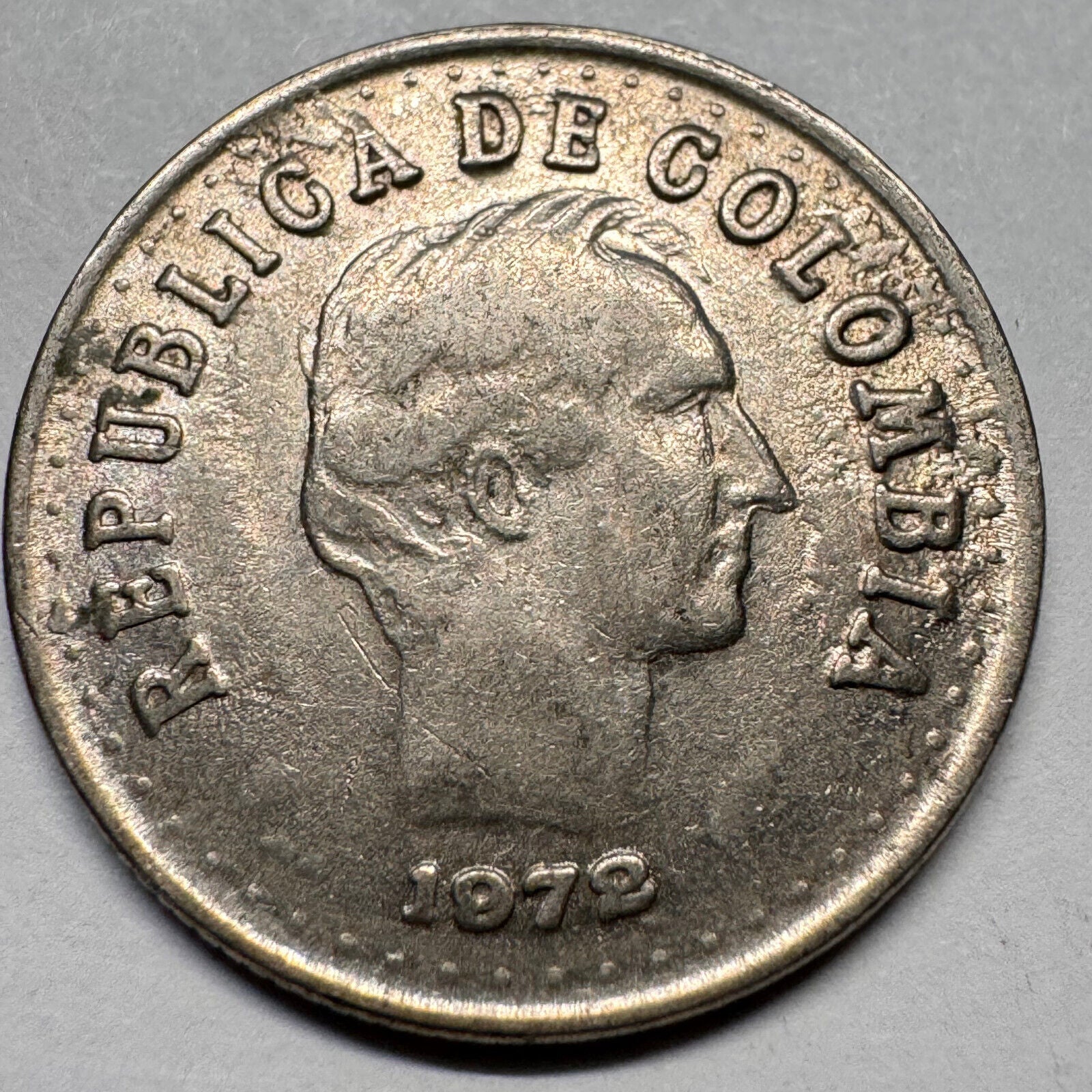 1972 Colombia 20 Centavos - Beautiful Coin - #A-044