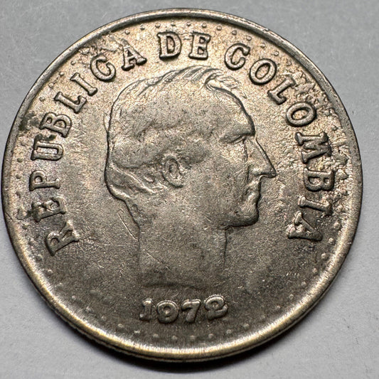 1972 Colombia 20 Centavos - Beautiful Coin - #A-044