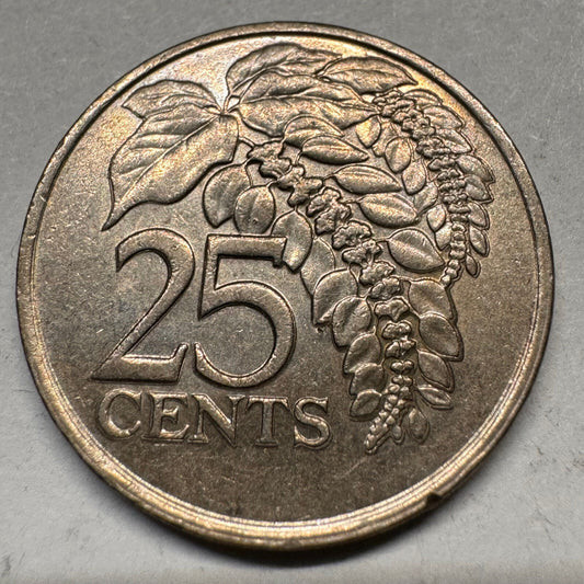 1993 Trinidad 25 Cents - Beautiful Coin - #A-029