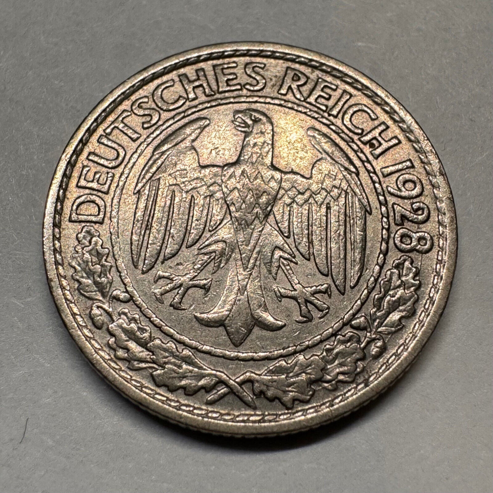 1928 Germany 50 Reichspfennig - Beautiful Coin - #A-014