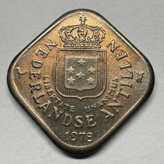 1978 Netherlands Antilles 5 Cents - Beautiful Coin - #B-059