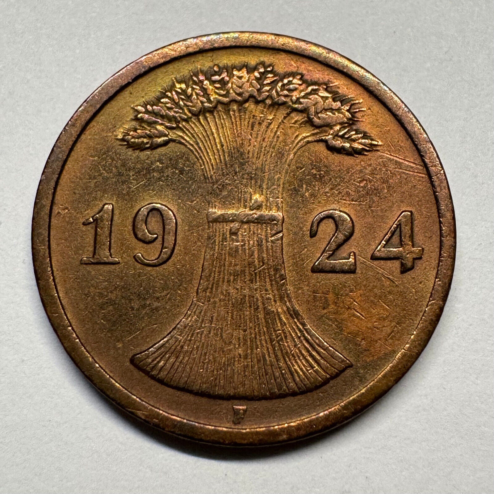 1924 Germany 2 Rentenpfennig - Beautiful Coin - #B-051