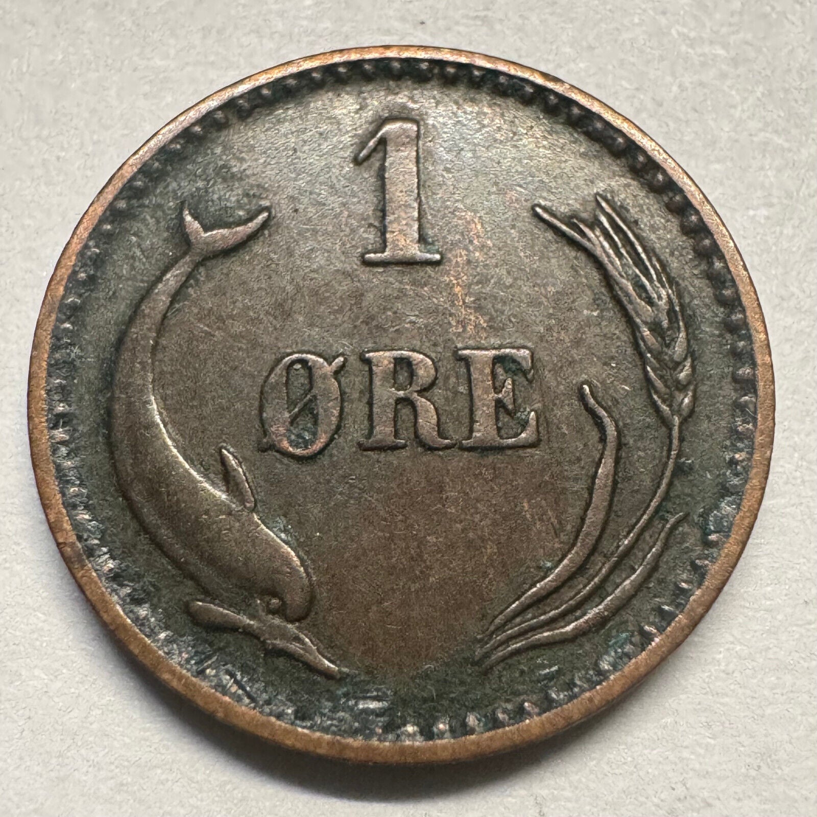 1897 Denmark 1 Ore - Beautiful Coin - #A-080