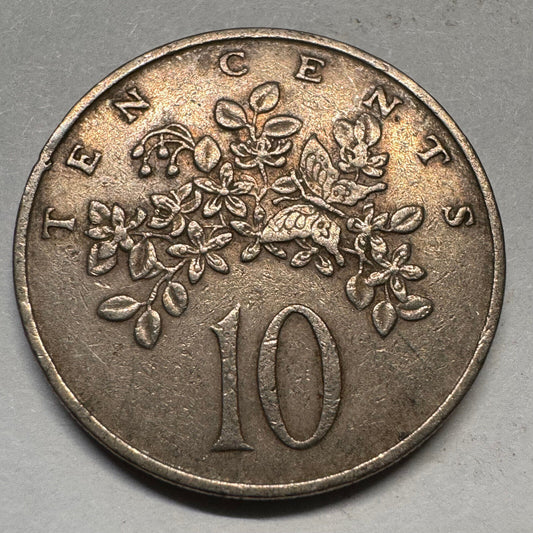 1972 Jamaica 10 Cents - Beautiful Coin - #A-048