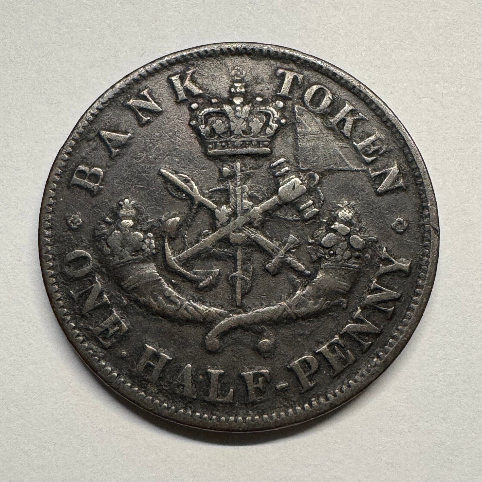 1852 Upper Canada 1/2 Penny - Beautiful Coin - #B-039