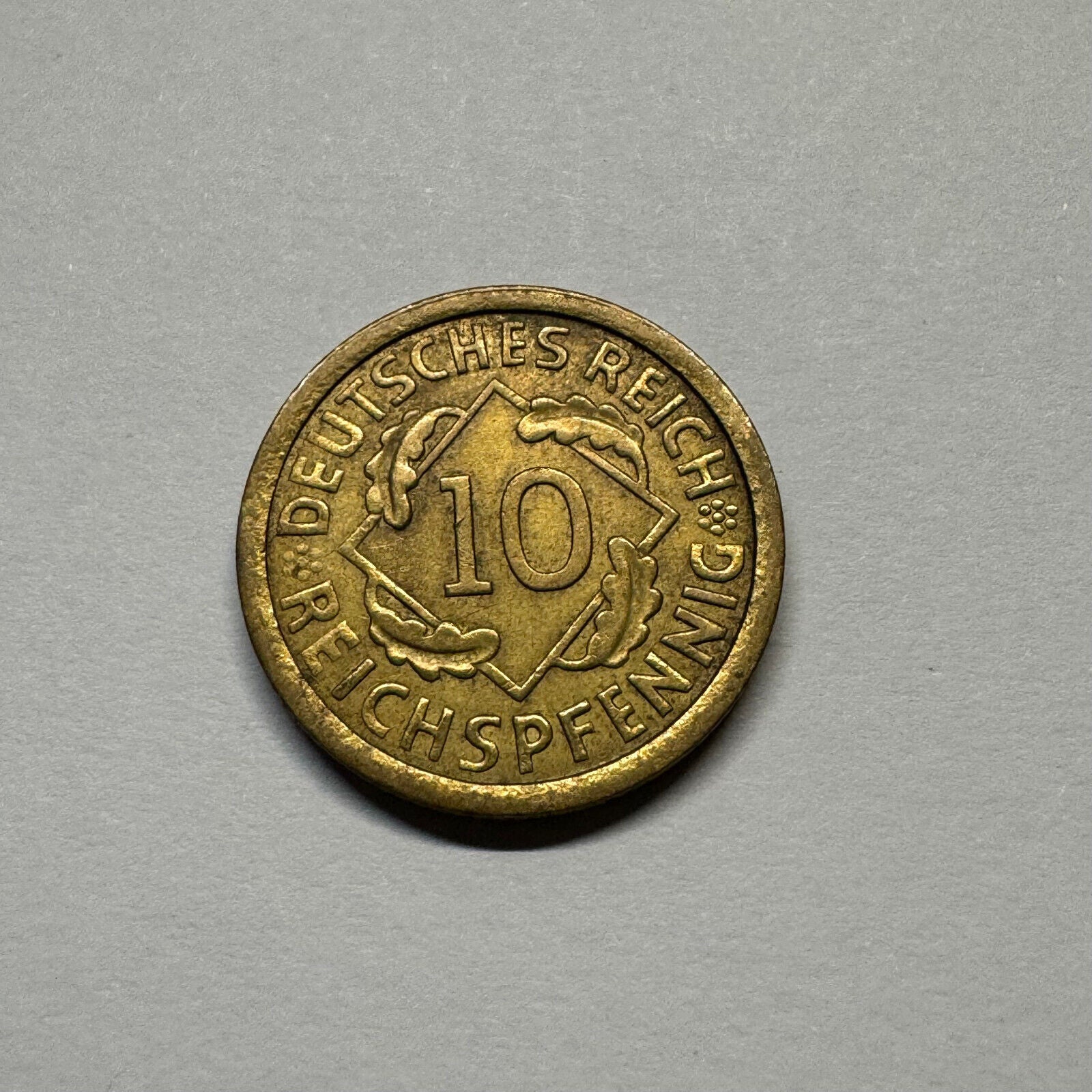 1925 Germany 10 Reichspfennig A - Beautiful Coin - #A-002