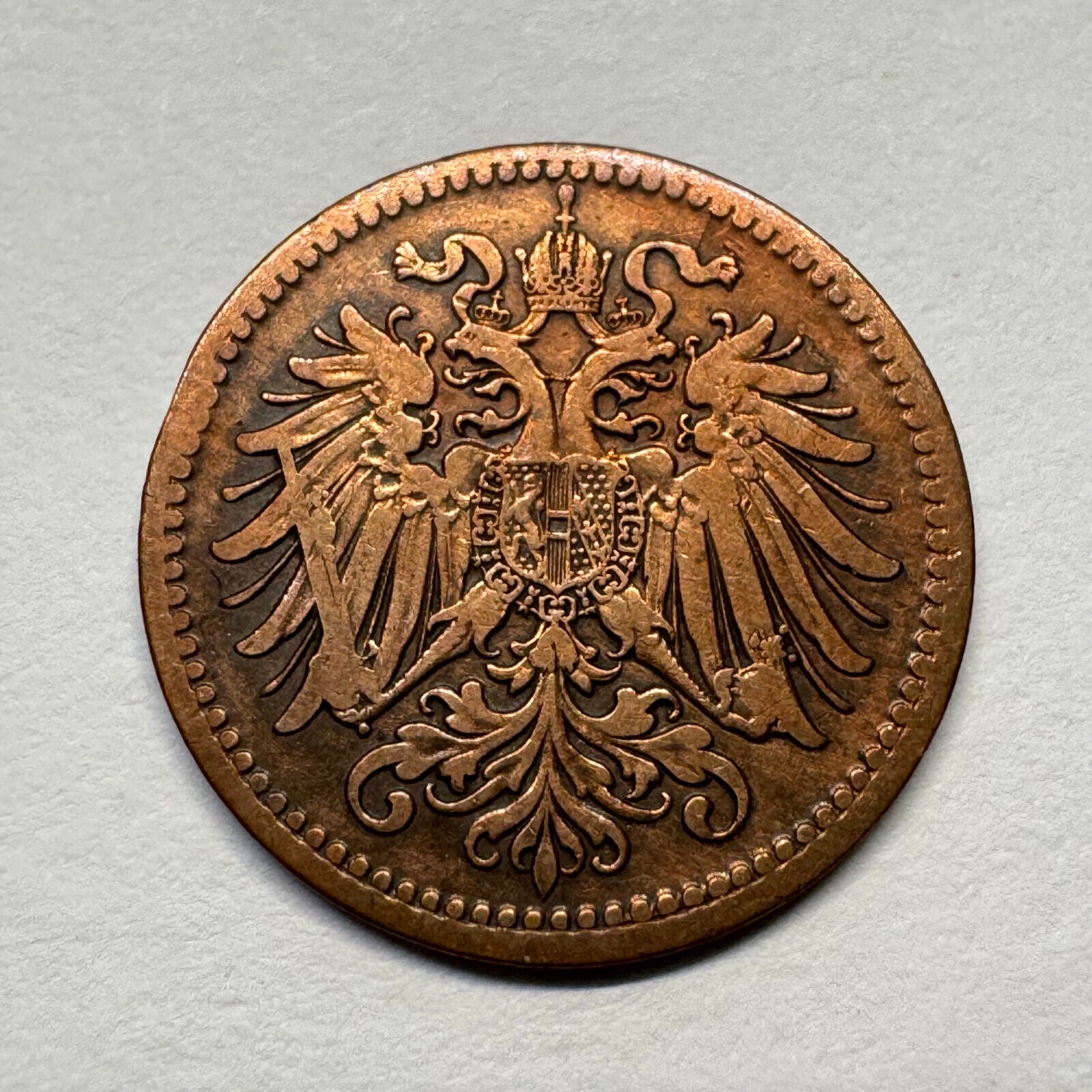 1910 Austria 1 Heller - Beautiful Coin - #B-049