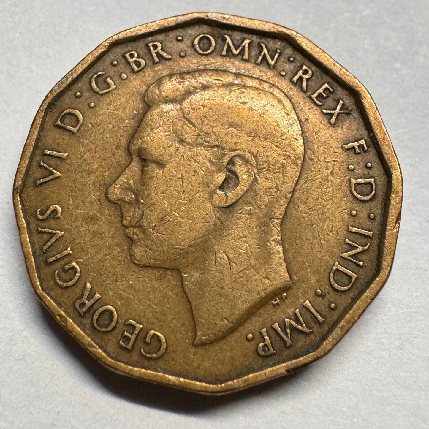 1943 UK 3 Pence - Beautiful Coin - #A-067