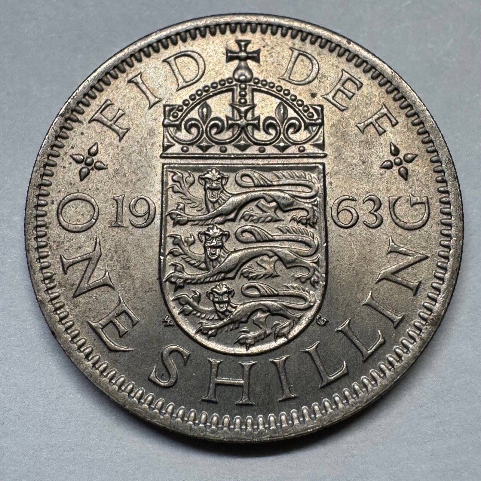 1963 UK 1 Shilling - Beautiful Coin - #A-094