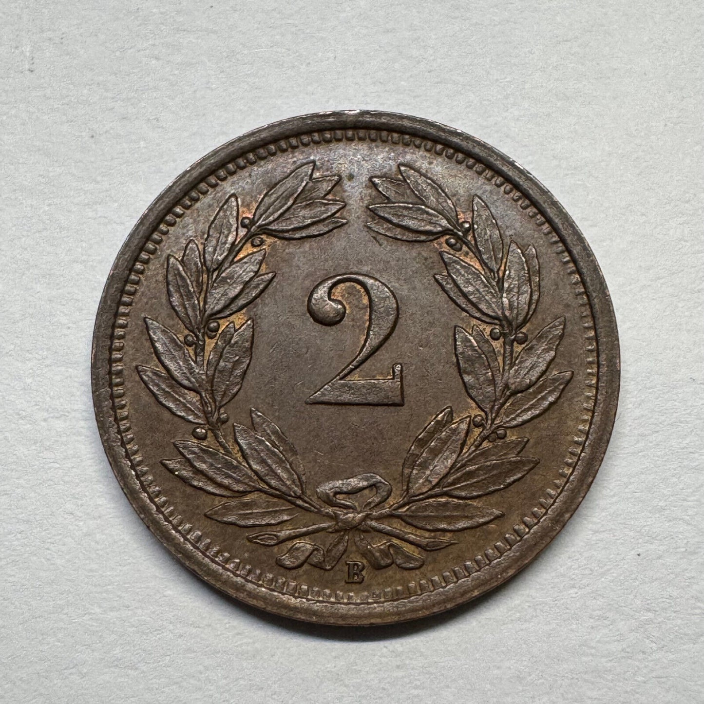 1919 Switzerland 2 Rappen - Beautiful Coin - #B-056