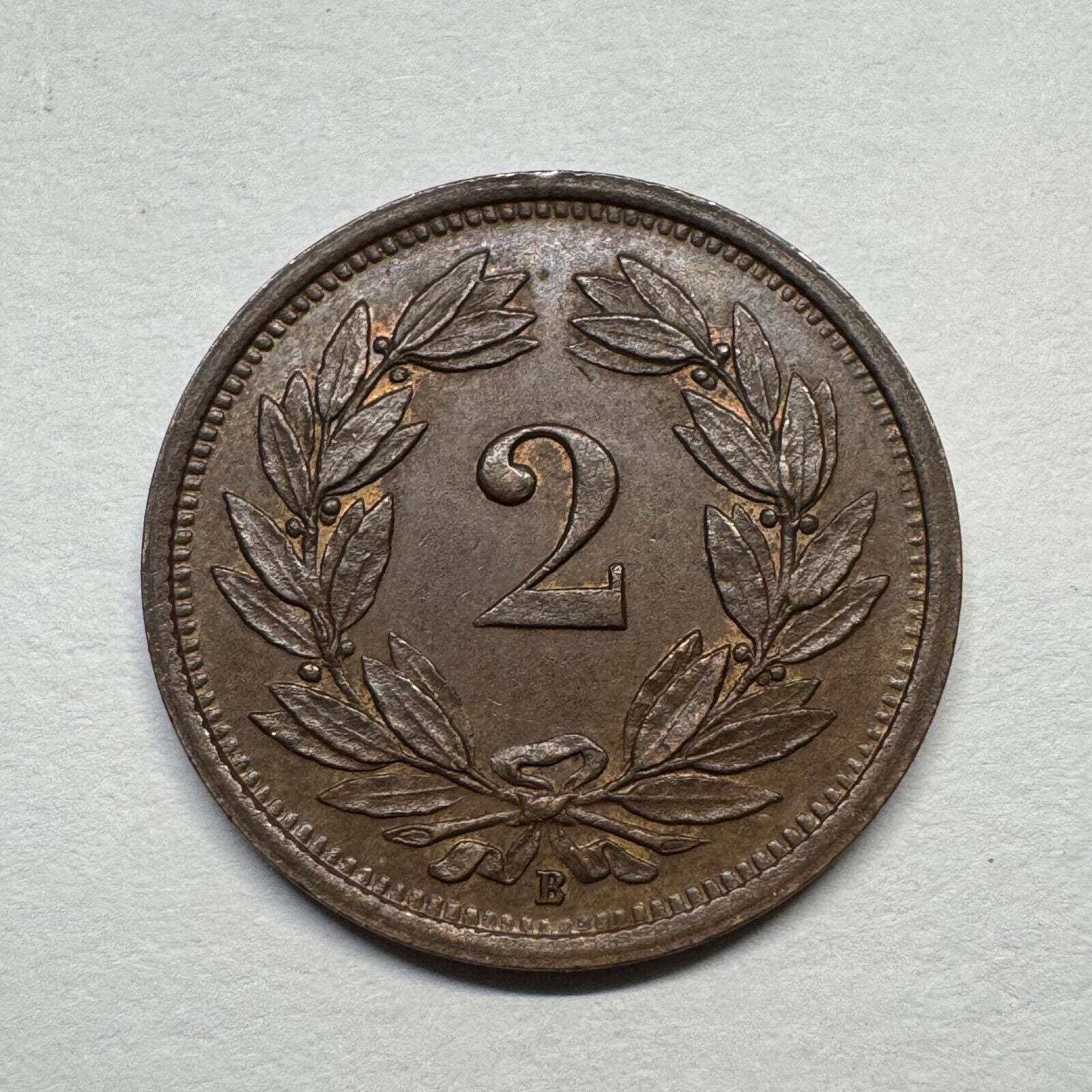 1919 Switzerland 2 Rappen - Beautiful Coin - #B-056