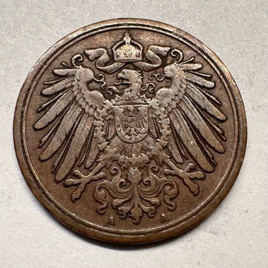 1912 Germany 1 Pfennig - A - Beautiful Coin - #A-031