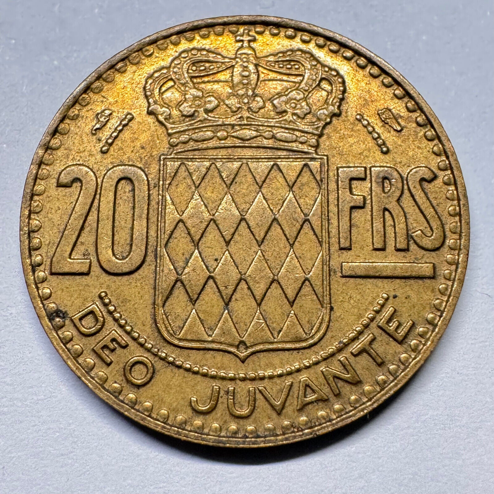 1951 Monaco 20 Francs - Beautiful Coin - #A-021