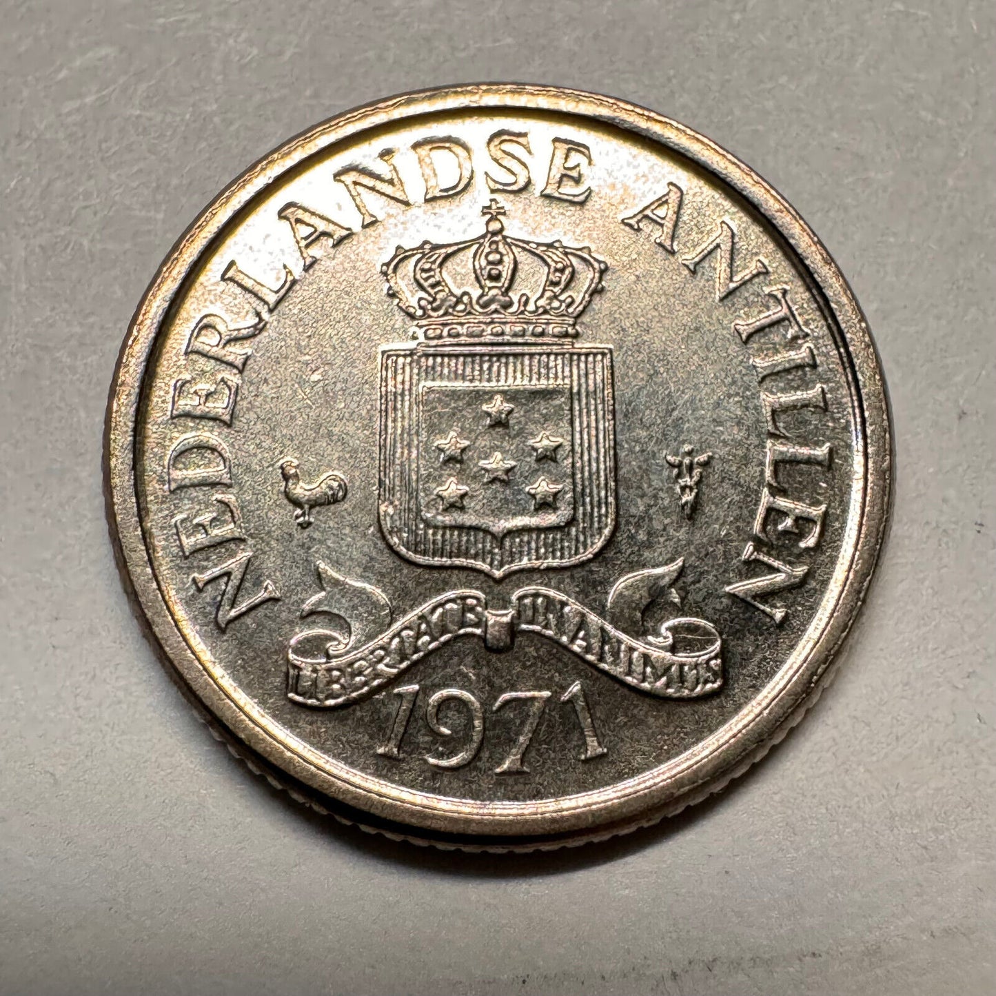 1971 Netherlands Antilles 10 Cents - Beautiful Coin - #A-018
