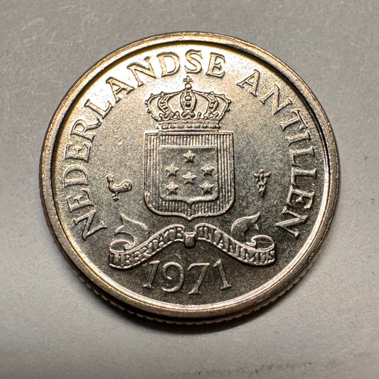 1971 Netherlands Antilles 10 Cents - Beautiful Coin - #A-018