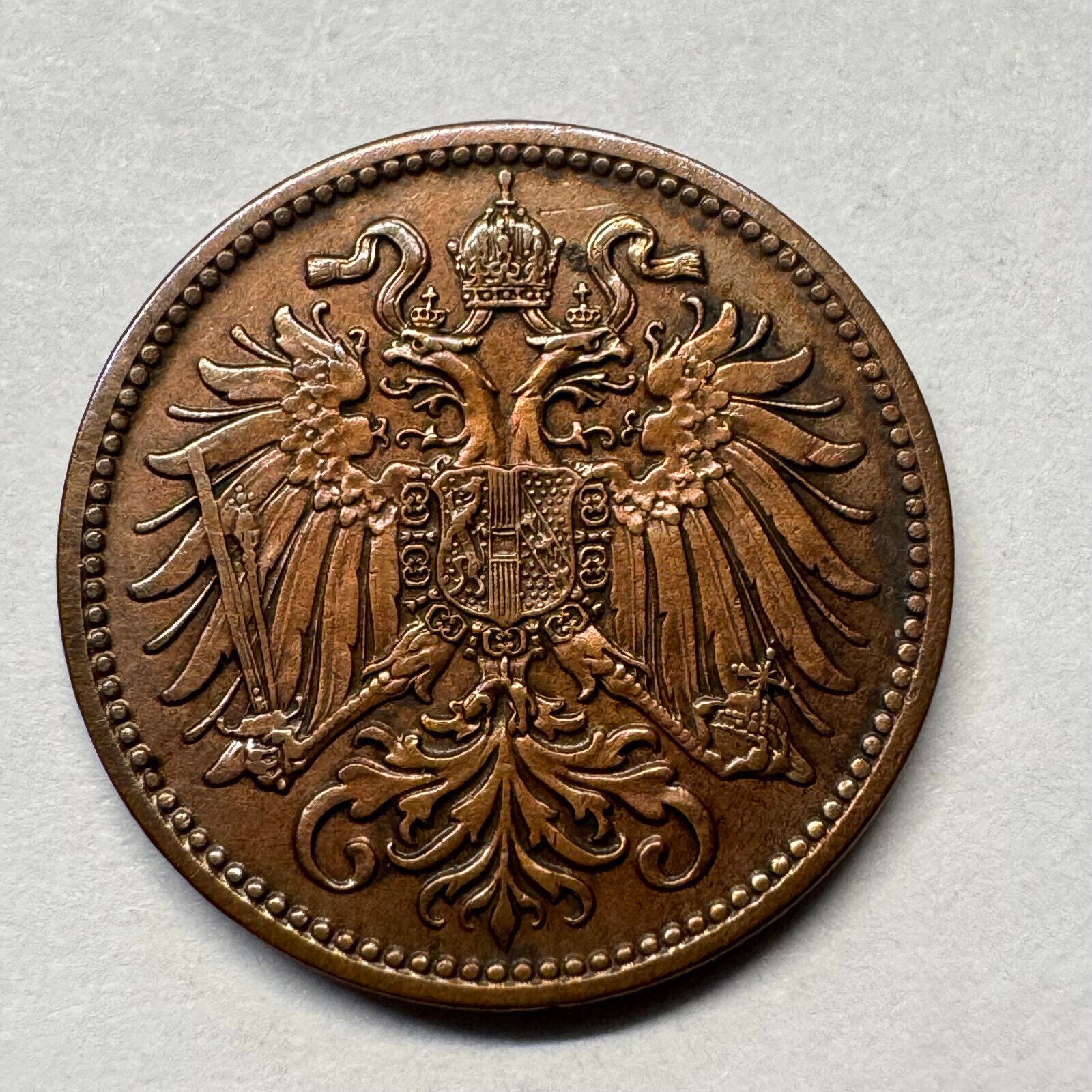1914 Austria 2 Heller - Beautiful Coin - #B-037