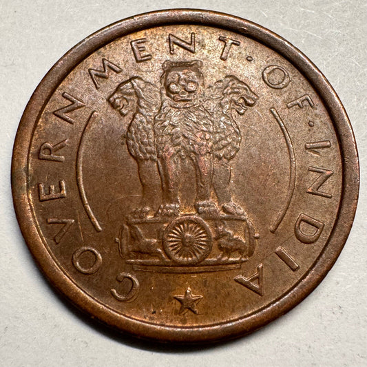 1953 India 1 Pice - Beautiful Coin - #A-039