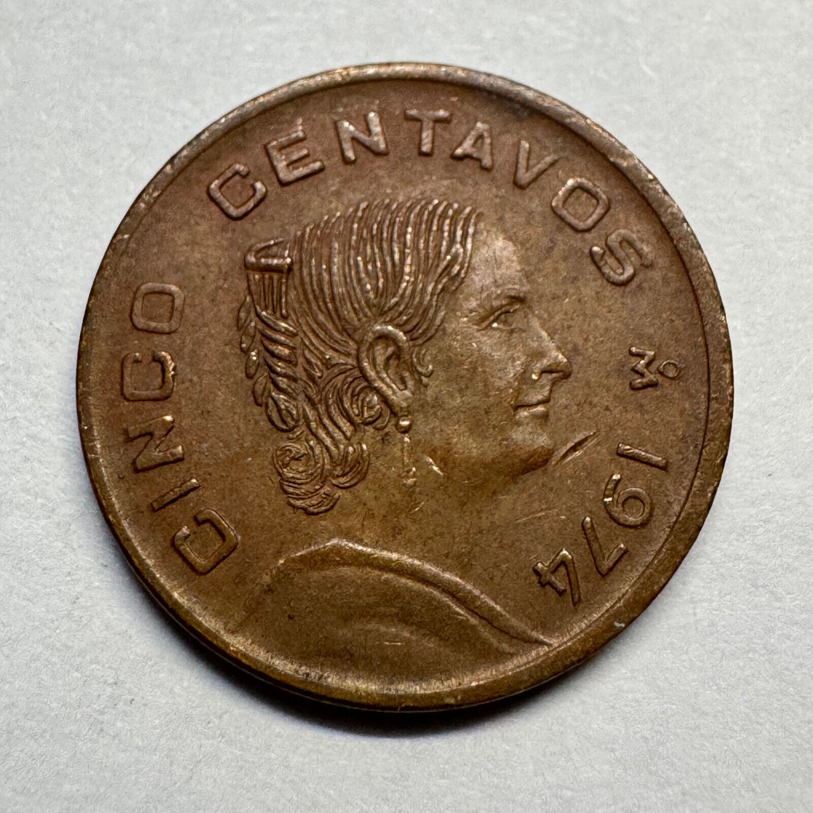 1974 Mexico 5 Centavos - Beautiful Coin - #A-071