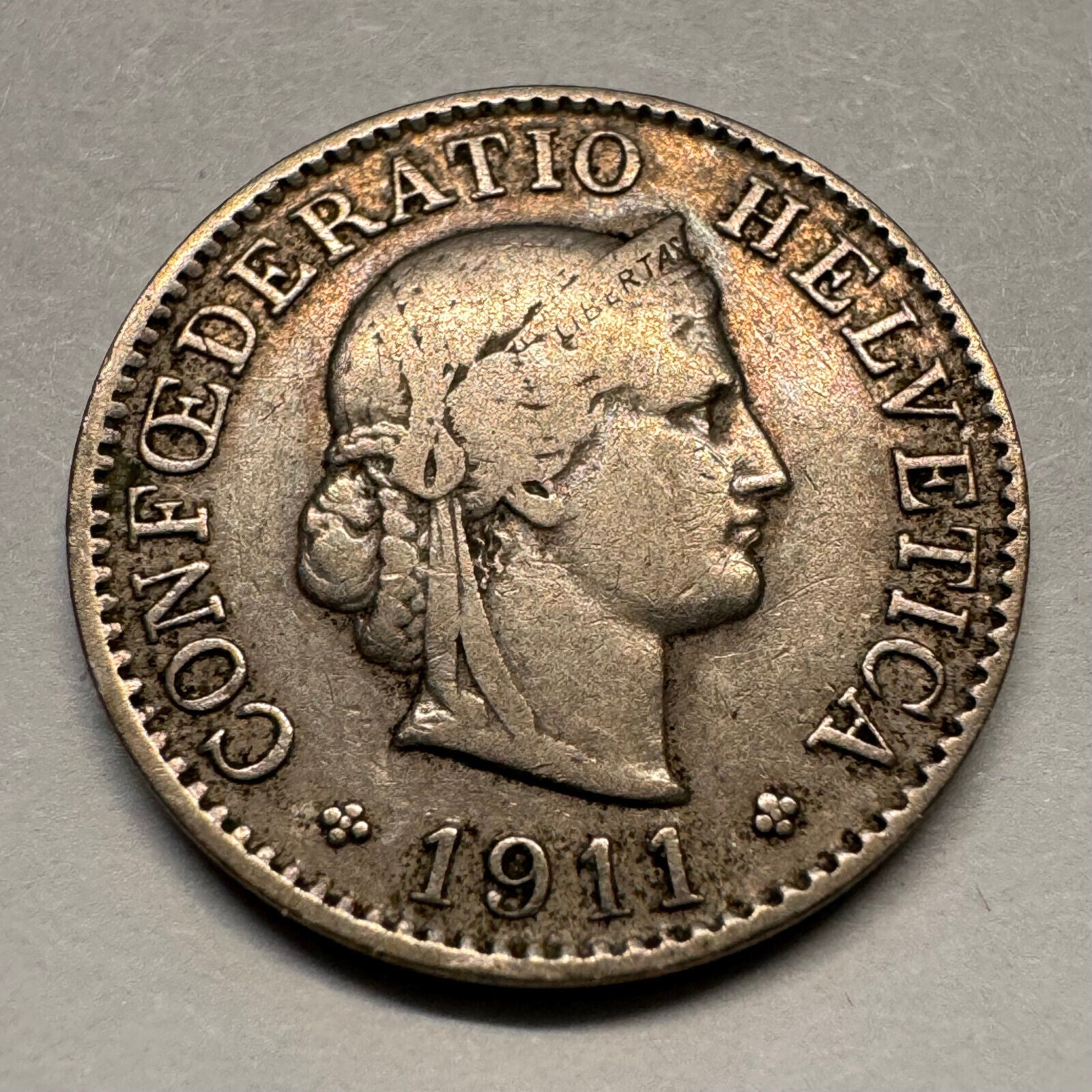 1911 Switzerland 5 Rappen - Beautiful Coin - #A-066
