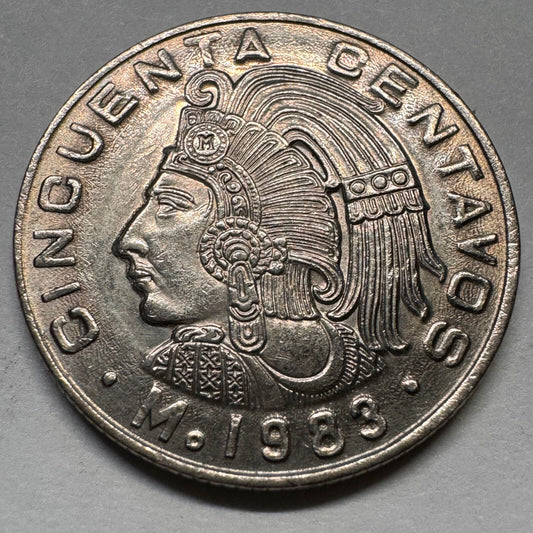 1983 Mexico 50 Centavos - Beautiful Coin - #A-067