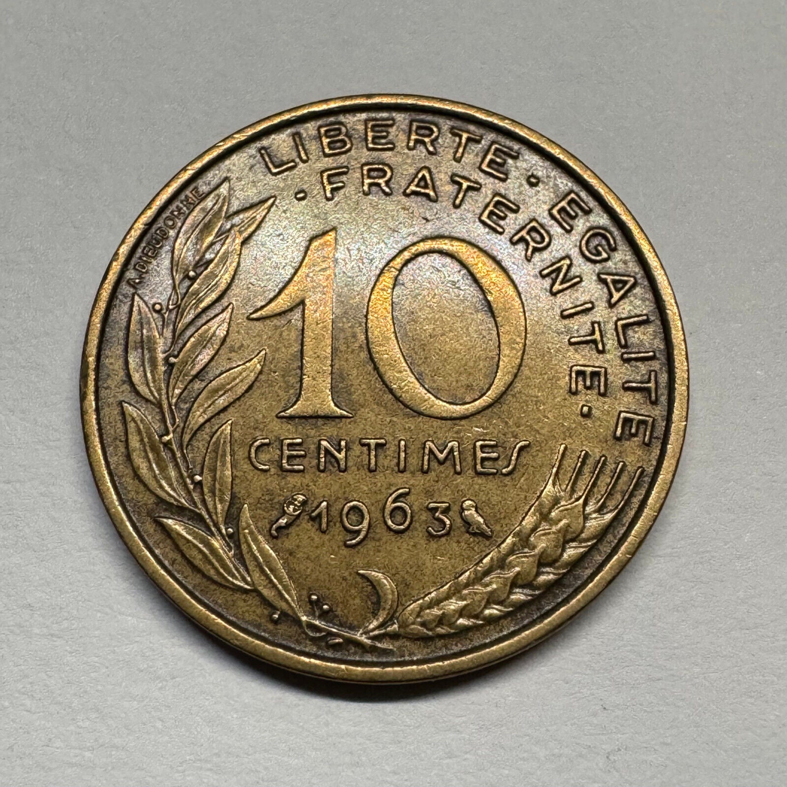 1963 France 10 Centimes - Beautiful Coin - #B-054