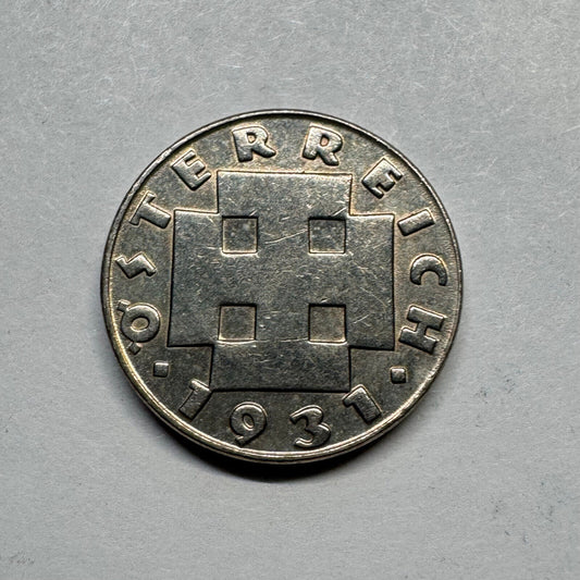 1931 Austria 5 Groschen - Beautiful Coin - #B-007