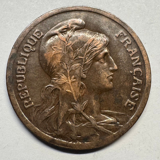 1917 France 10 Centimes - Beautiful Coin - #A-099