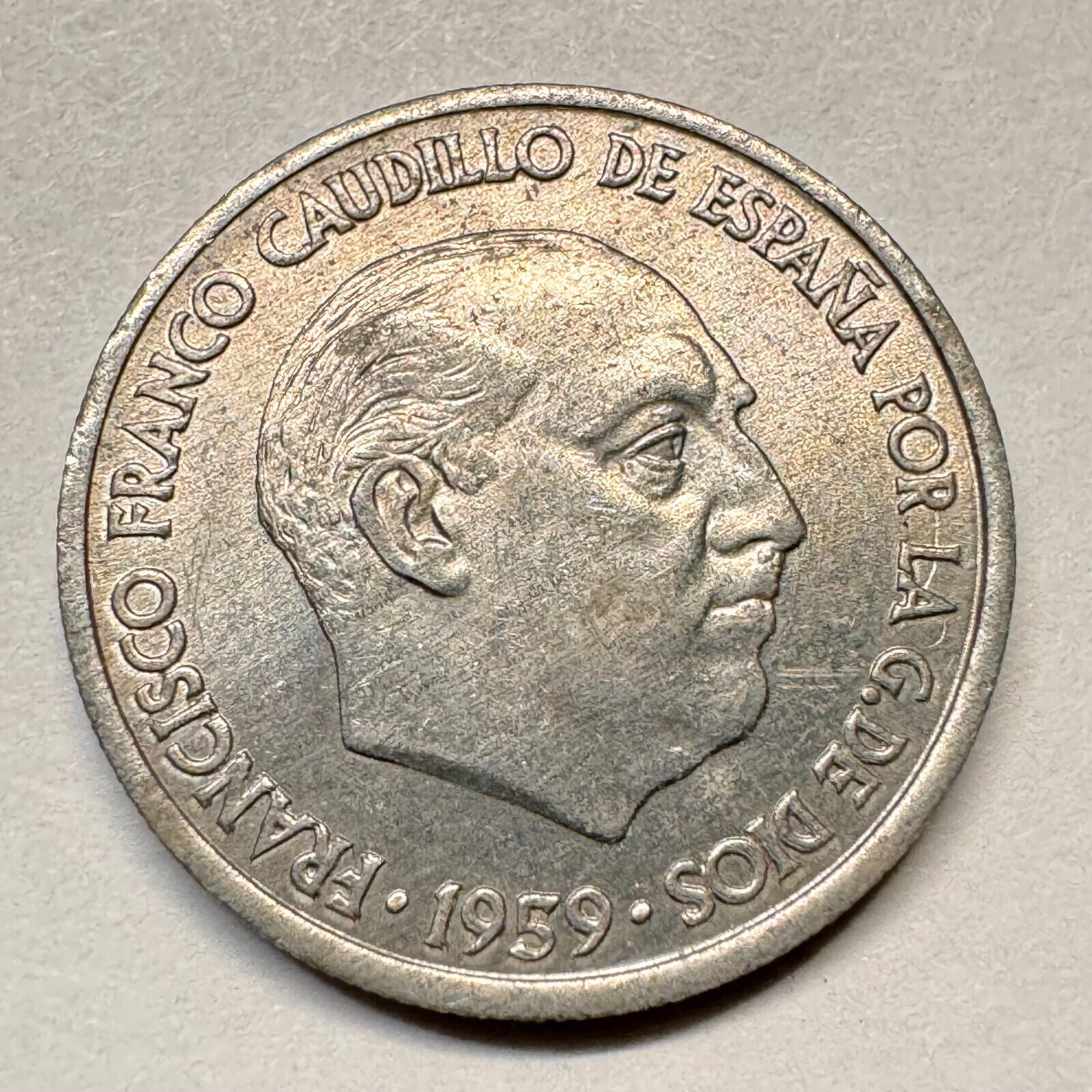 1959 Spain 10 Centimos - Beautiful Coin - #A-017