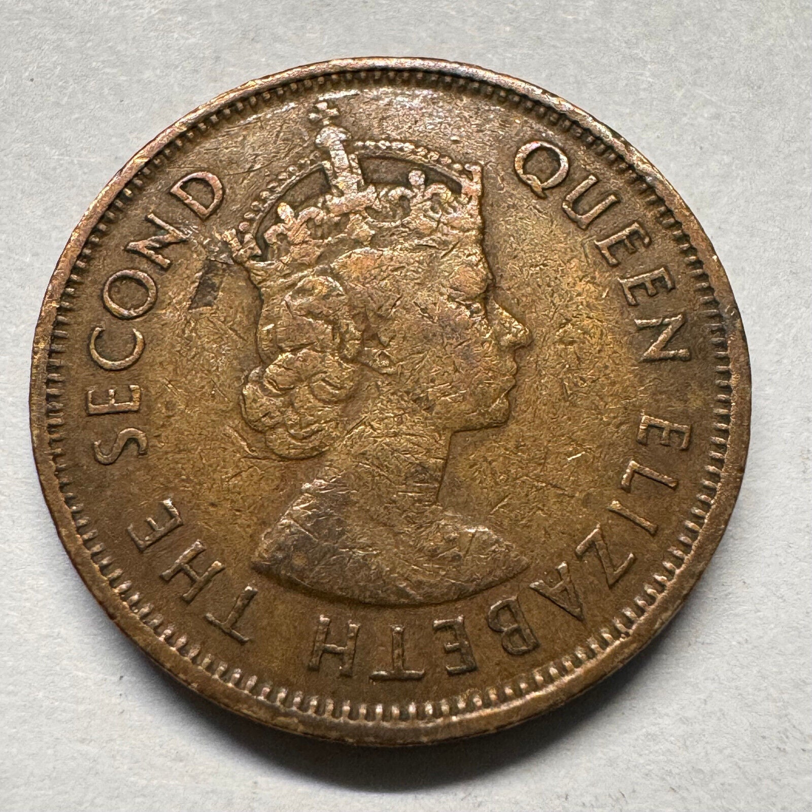 1961 Hong Kong 10 Cents - Beautiful Coin - #A-055
