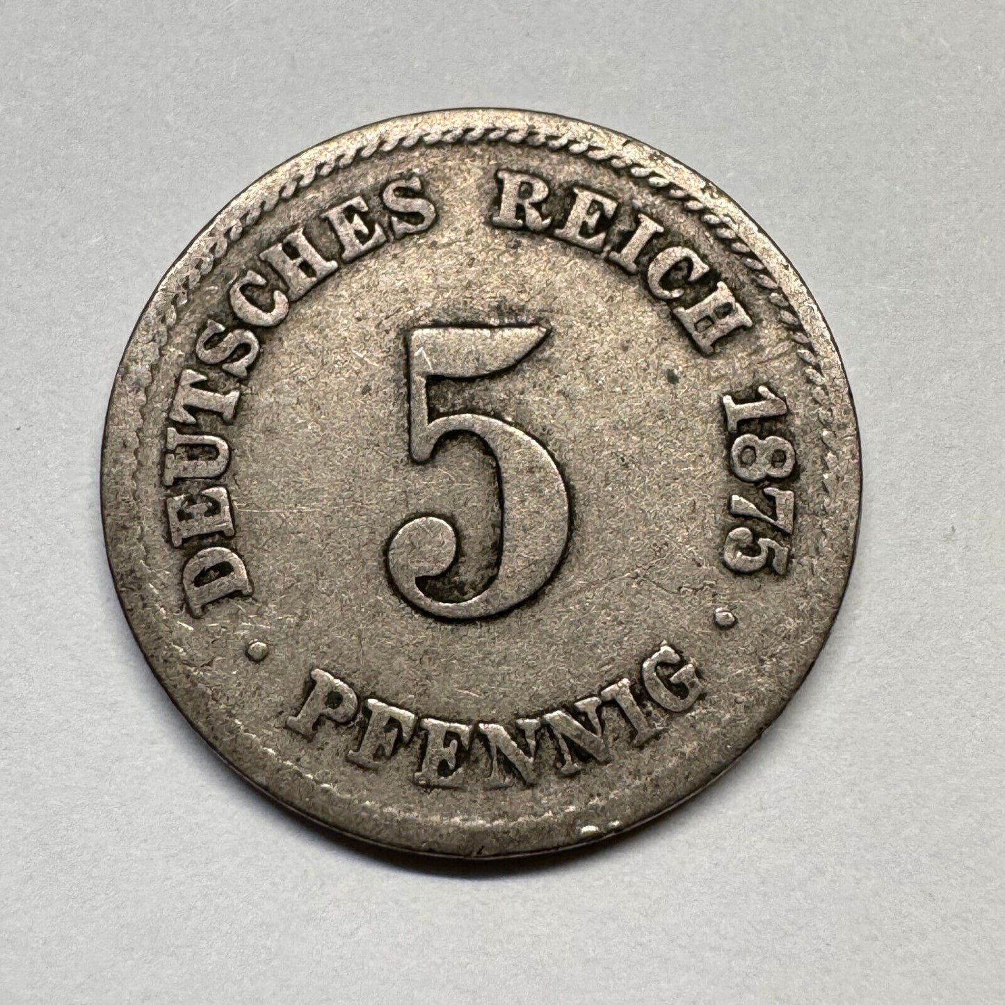 1875 Germany 5 Pfennig - Beautiful Coin - #B-051