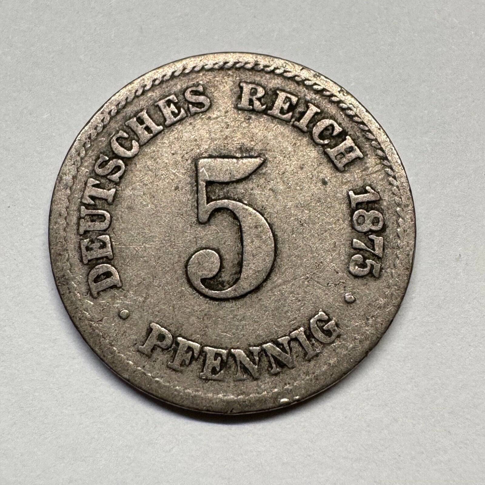1875 Germany 5 Pfennig - Beautiful Coin - #B-051