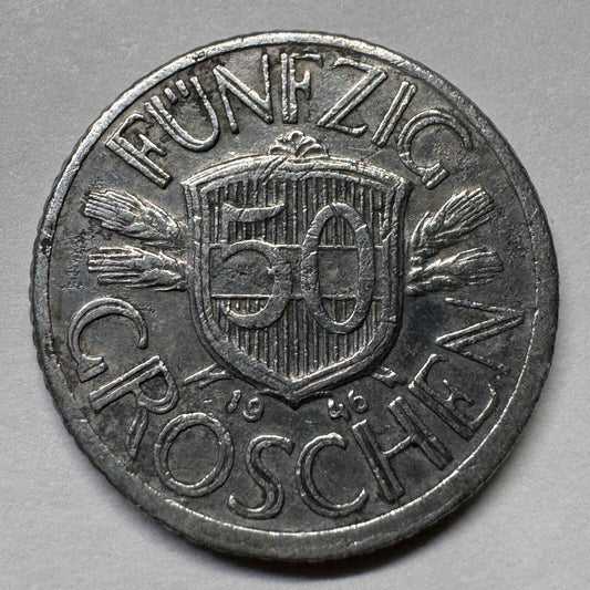 1946 Austria 50 Groschen - Beautiful Coin - #A-055