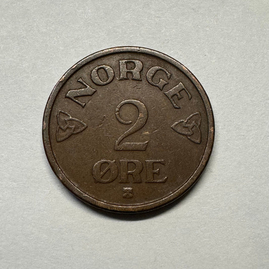 Noway 1953 2 Ore- Beautiful Coin - #A-005