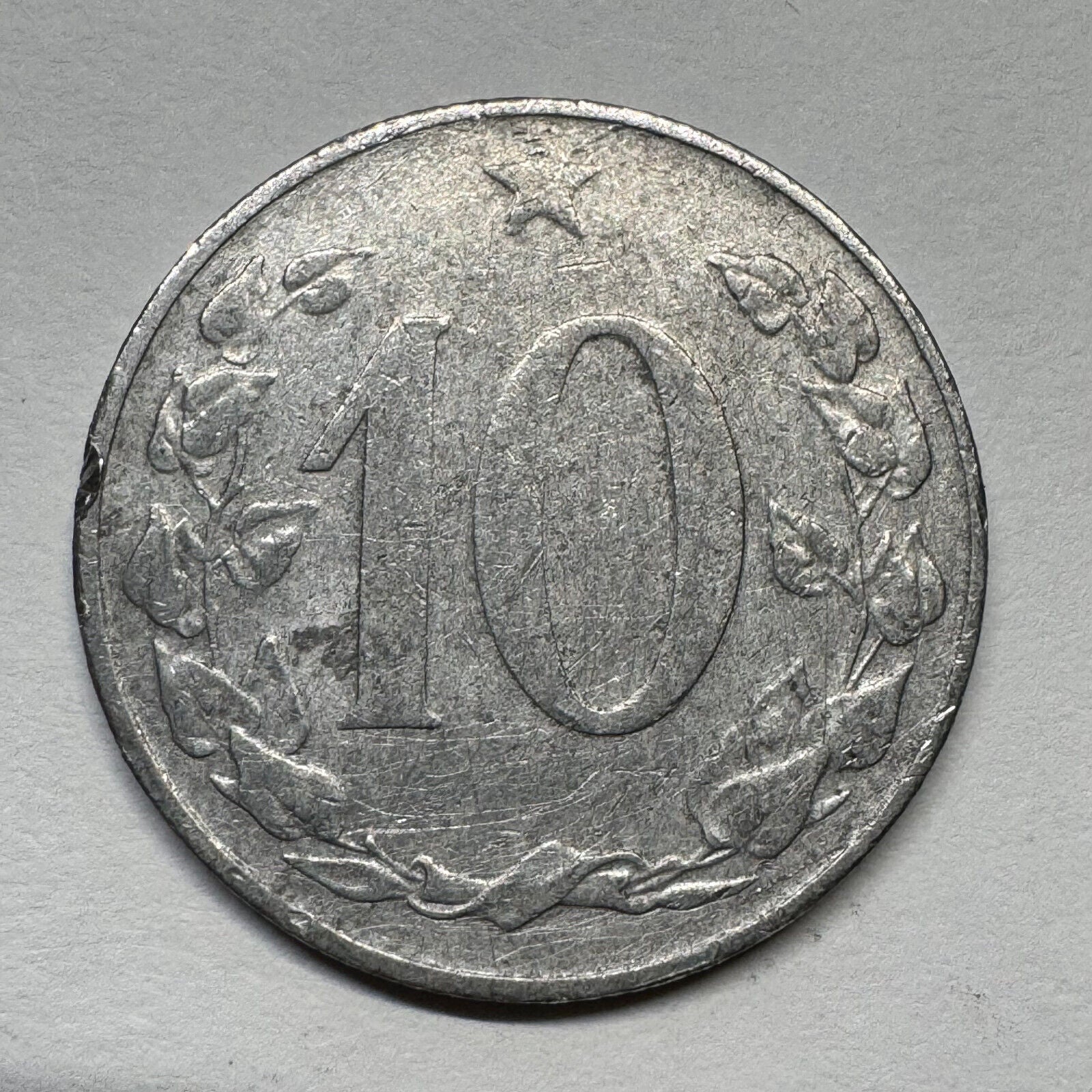 1956 Czechoslovakia 10 Haleru - Beautiful Coin - #B-058