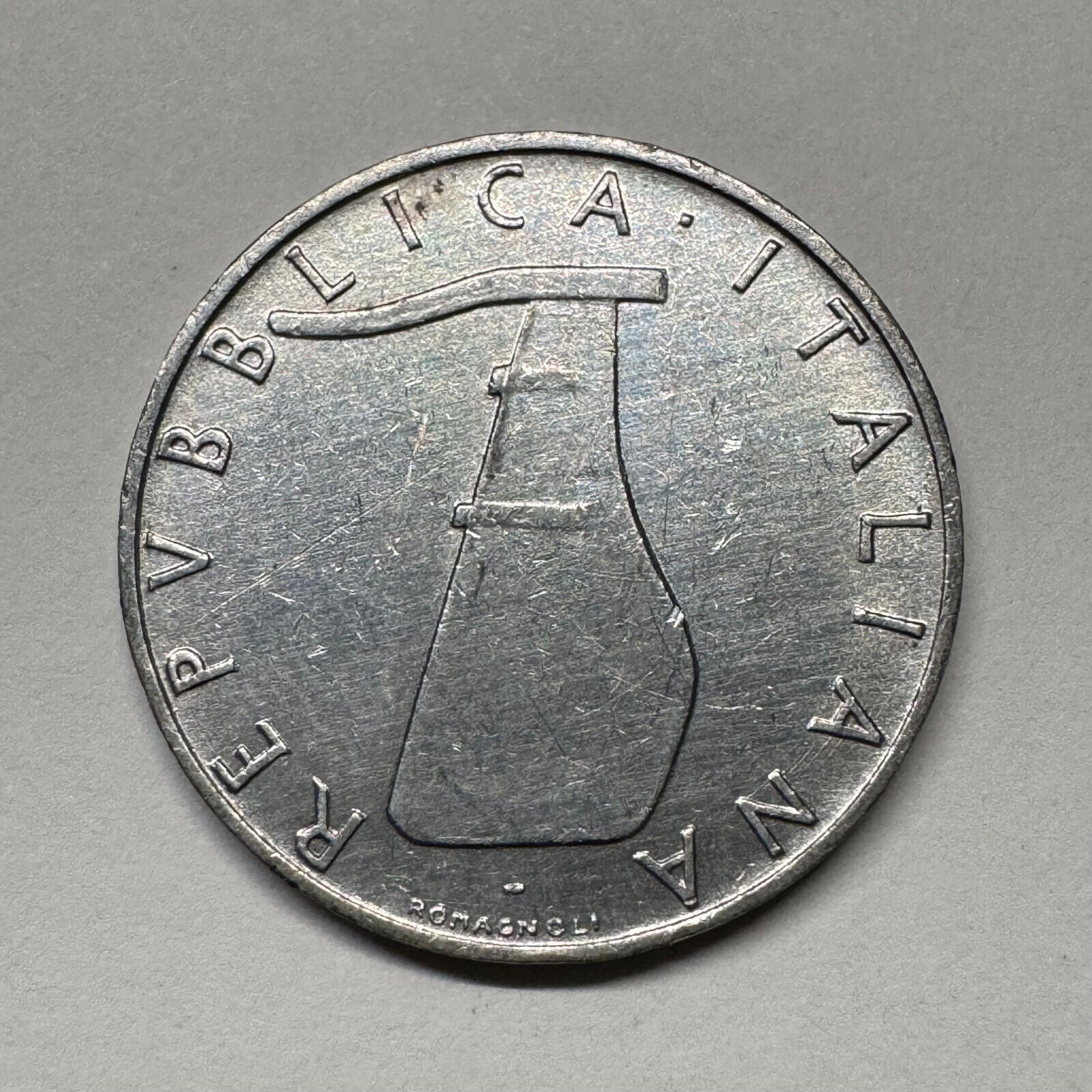 1954 Italy 5 Lire - Beautiful Coin - #B-054