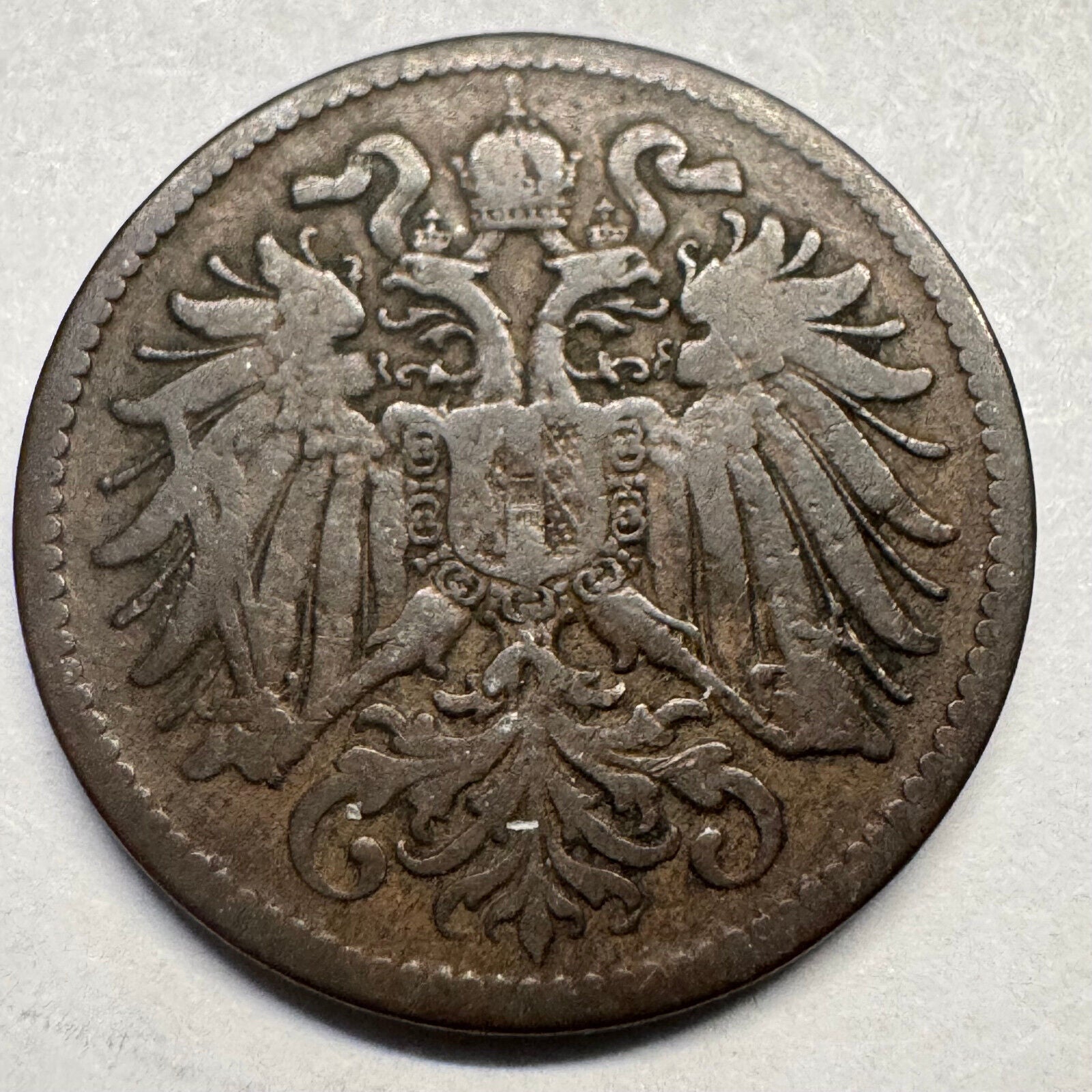 1895 Austria 2 Heller - Beautiful Coin - #A-073