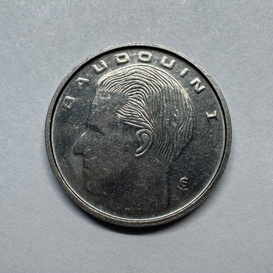 1990 Belgium 1 Franc - Beautiful Coin - #B-035